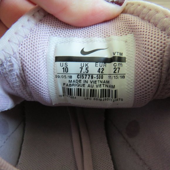 NIKE Air Max 270 Plum Chalk Summit White Elemental Rose Sneakers - Size US 10 - Picture 16 of 16